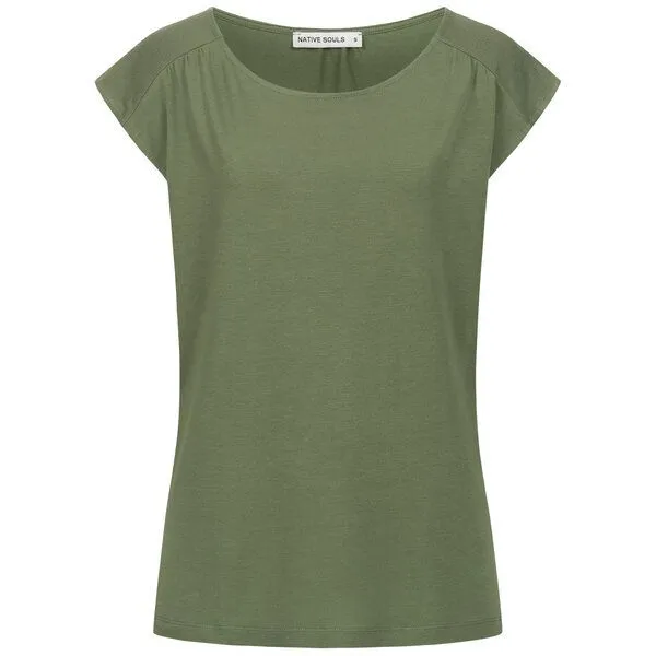 NATIVE SOULS NATIVE SOULS Lyocell Damen Sleeveless Shirt, Leaf green, – Produktbild 1 von 1