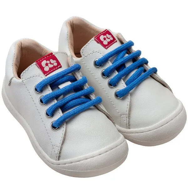 Pololo Pololo Lauflern- Sneaker aus "Kaktus-Leder-Imitat", vegan, Größen 20-27, Weiss, – Produktbild 1 von 4