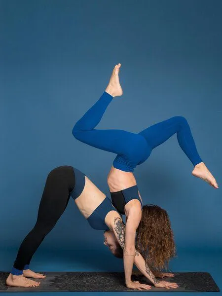nice to meet me nice to meet me Essential Legging . Biobaumwolle, Electric blue, – Produktbild 4 von 4