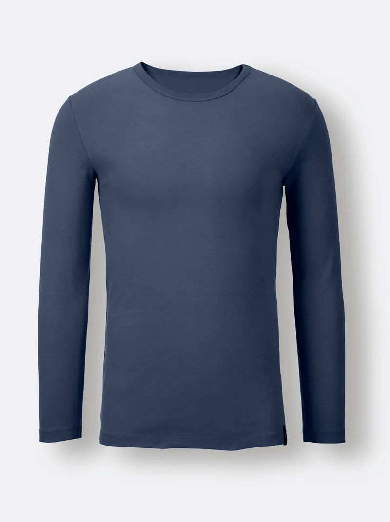 wäschepur men Shirt dunkelblau, Dunkelblau, – Produktbild 1 von 2