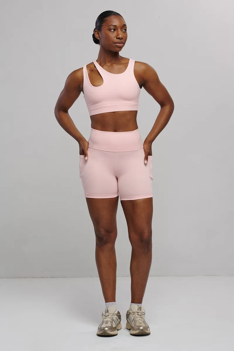 SEAAV SEAAV Damen vegan Sport Bh Ausschnitt Erdbeer Creme, Hell-pink, – Produktbild 1 von 2