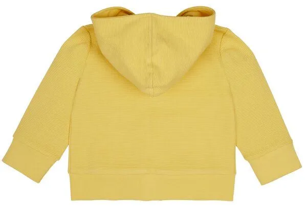 loud + proud loud + proud Babys & Kinder Kapuzenjacke Rippenstruktur, GOTS-zertifiziert, Gold, – Produktbild 2 von 2