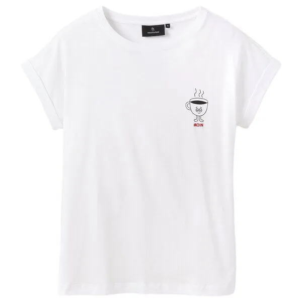 recolution recolution T-Shirt CAYENNE MOIN, White, – Produktbild 1 von 4