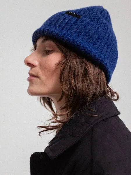 Rotholz Rotholz Mütze - Classic Ribbed Beanie - aus Wolle, Royal blue (blau), – Produktbild 1 von 4