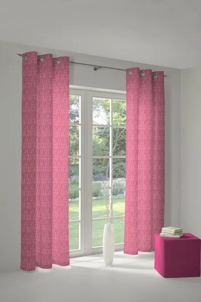 Nature by Adam Nature by Adam Vorhang aus 100% Bio-Baumwolle - Made in Germany - Little Parrot, Pink, – Produktbild 7 von 7