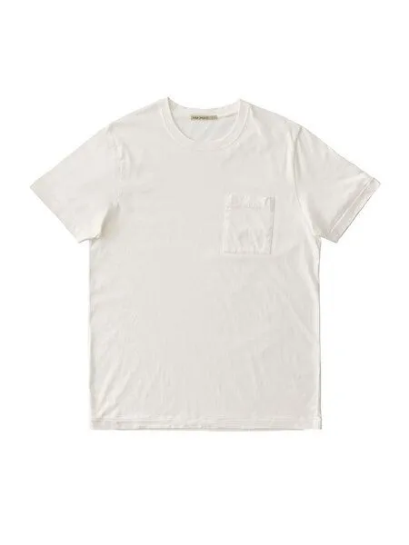 Nudie Jeans Nudie Jeans Roy One Pocket Tee, Off-white, – Produktbild 4 von 4