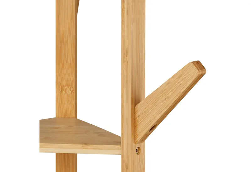 RELAXDAYS RELAXDAYS Garderobenständer Bambus dreieckig, (1 St), Braun, – Produktbild 5 von 5