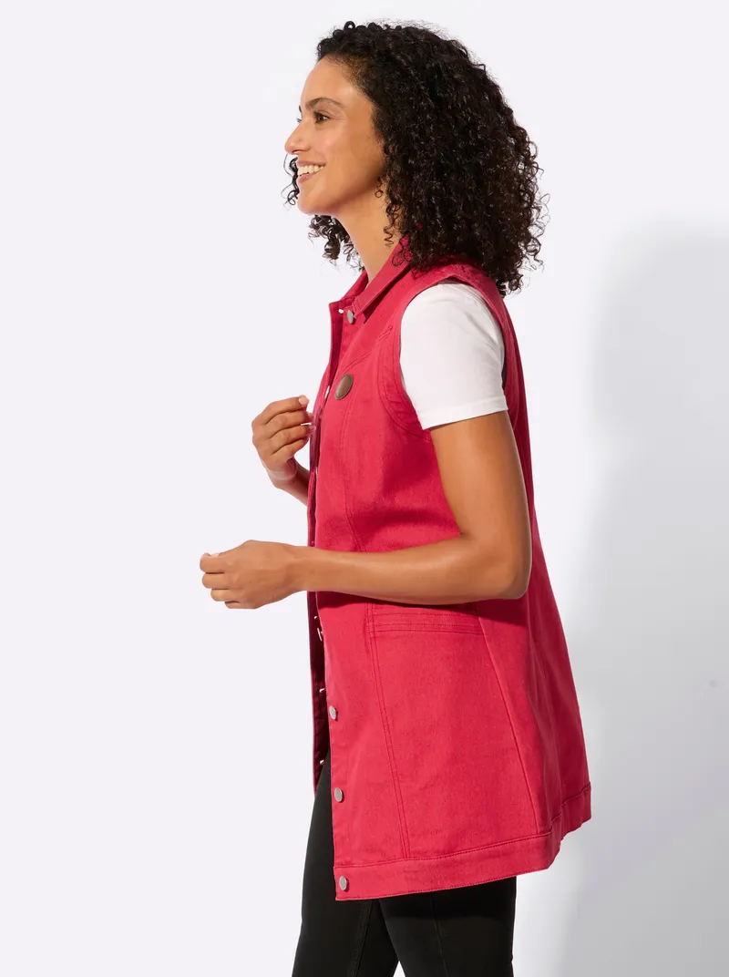 Witt Jeansweste, Erdbeere, – Produktbild 2 von 2