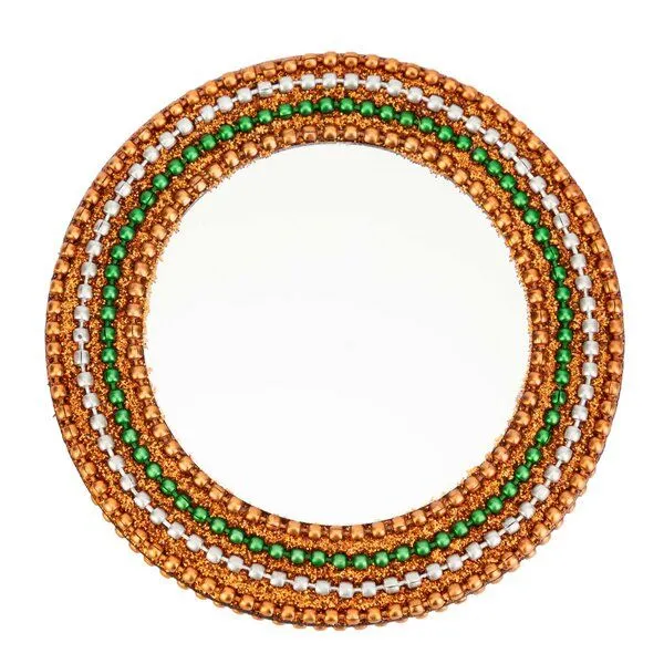 El Puente El Puente Handspiegel "Rainbow" | Fair Trade & Handmade aus Indien, Mehrfarbig, – Produktbild 1 von 3