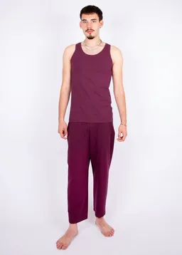 ÆVRIL ÆVRIL Unisex Tank Top // Aubergine Red// Bio-Baumwolle – Produktbild 1 von 1