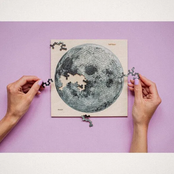 Behäppi Behäppi Space Collection IQ-Puzzle aus Holz Level schwer – Produktbild 1 von 6