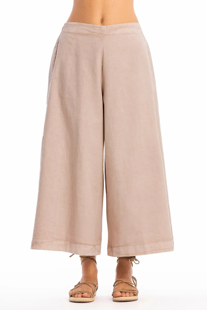 RAVENS VIEW IBIZA RAVENS VIEW IBIZA Damen vegan Hose Paloma Taupe Braun, Beige, – Produktbild 1 von 1