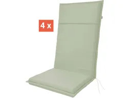 Doppler doppler Auflage "LIFE" für Hochlehner, 4er-Pack, 119x48x4 cm, Polyester, mint – Produktbild 1 von 1