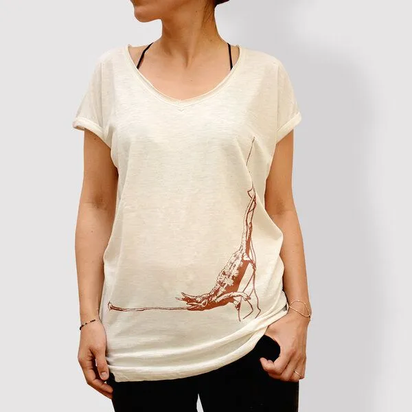 little kiwi little kiwi Damen T-Shirt, "Kleiner Snack", Weiss - vintage white, – Produktbild 1 von 3