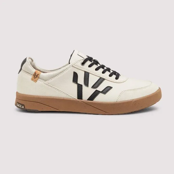 SAOLA SAOLA Cali M - leicht vegan sneaker mit elastischen Schnürsenkeln, White navy, – Produktbild 2 von 4