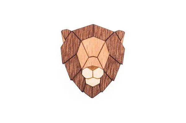 BeWooden BeWooden Broschen aus Holz mit Tiermotiven – Produktbild 7 von 8