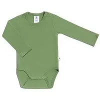 Leela Cotton Leela Cotton Baby Kinder Body Langarm Bio-Baumwolle Rippjersey 2005, Grün-wald, – Produktbild 1 von 1