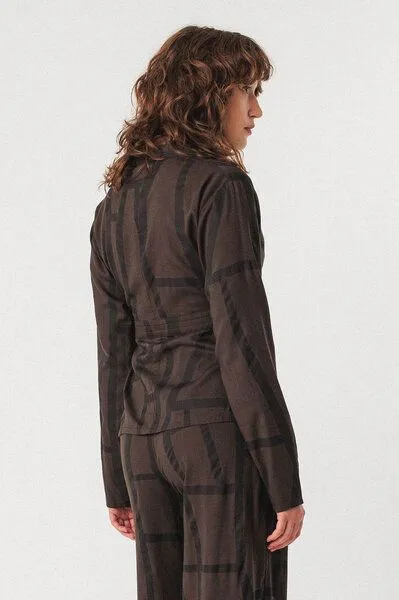 SKFK SKFK Wickelbluse Deiane - Kintsugi Brown – Produktbild 4 von 4