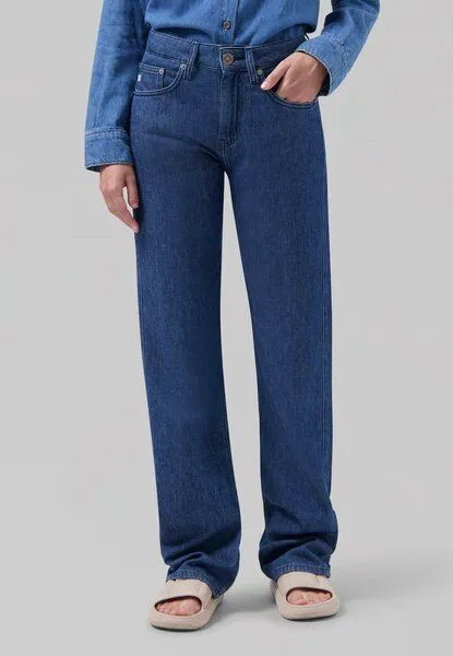MUD Jeans MUD Jeans Loose Jamie Flow aus Baumwoll/ Leinen Mix, Stone indigo (blau), – Produktbild 1 von 5