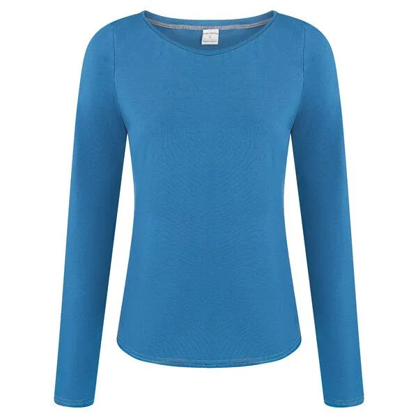 Frija Omina Frija Omina Bio Longsleeve "Ubu", Kornblume (blau), – Produktbild 1 von 2