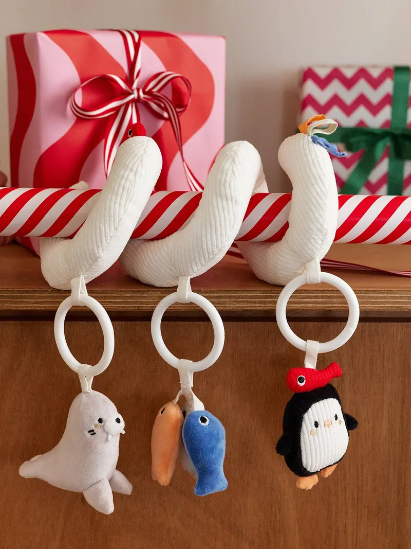 Vertbaudet Activity-Spirale PINGUIN für Baby, Weiß, – Produktbild 1 von 4
