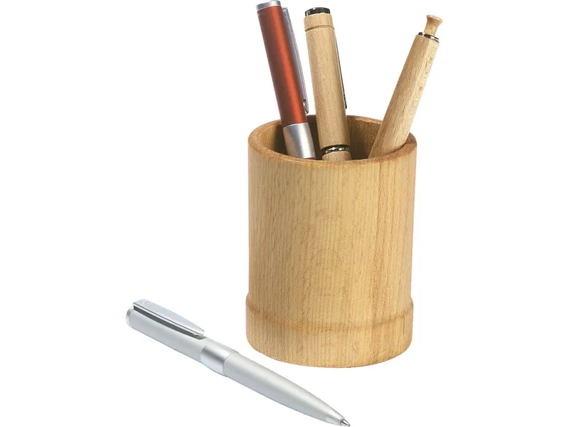Memo Stiftehalter aus Buchenholz, 9 cm, ⌀ 6,5 cm – Produktbild 1 von 1