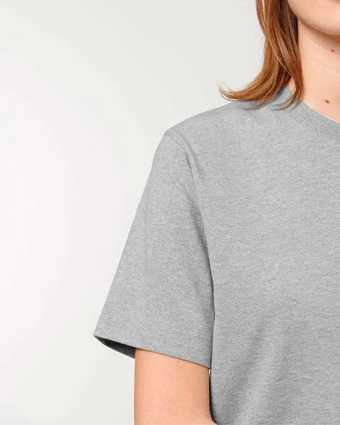 YTWOO YTWOO Sehr dickes Unisex T-Shirt | 240 g/qm | Top Premium Bio-Baumwolle, Heather grey, – Produktbild 4 von 4