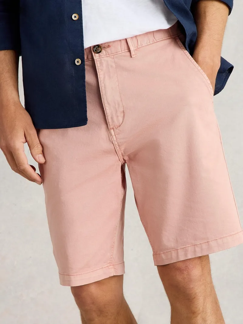 White Stuff Chino-Shorts aus Bio-Baumwolle - 36/R, Rosa, – Produktbild 1 von 4