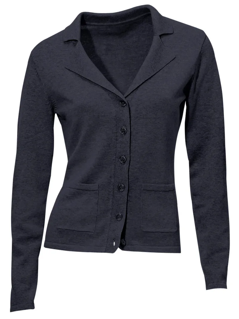 heine Feinstrickjacke marine, Marine, – Produktbild 2 von 2