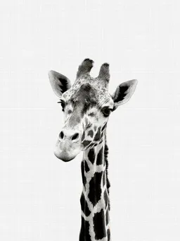 Photocircle Photocircle Poster / Leinwandbild - Giraffe (Black and White) – Produktbild 1 von 1