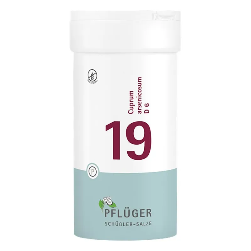 Biochemie Pflüger Schüßler-Salze Biochemie Pflüger 19 Cuprum arsenic.D 6 Tbl. – Produktbild 1 von 2
