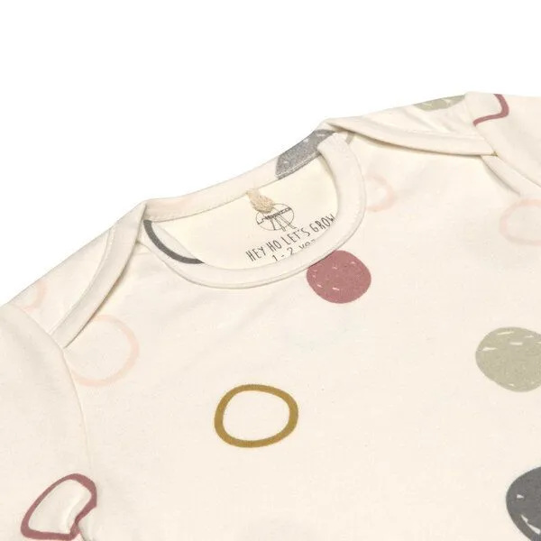 Lässig Lässig Baby Kurzarmbody - GOTS zertifiziert NEU, Circles offwhite, – Produktbild 3 von 4