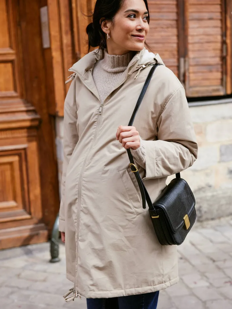 Envie De Fraise 2-in-1-Umstandsjacke, Beige, – Produktbild 2 von 4