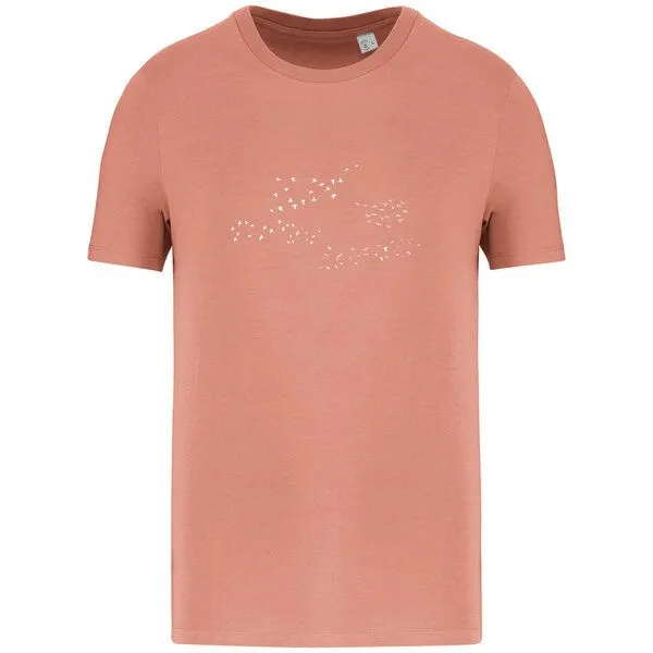 Greenspired Greenspired Basic Bio T-Shirt Skybirds Nr. 4 ( 155g/m²) XXS - 5 XL, Peach, – Produktbild 1 von 1