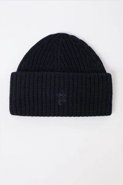 LangerChen LangerChen Grobstrick Mütze aus Bio Wolle, Navy (blau), – Produktbild 1 von 2