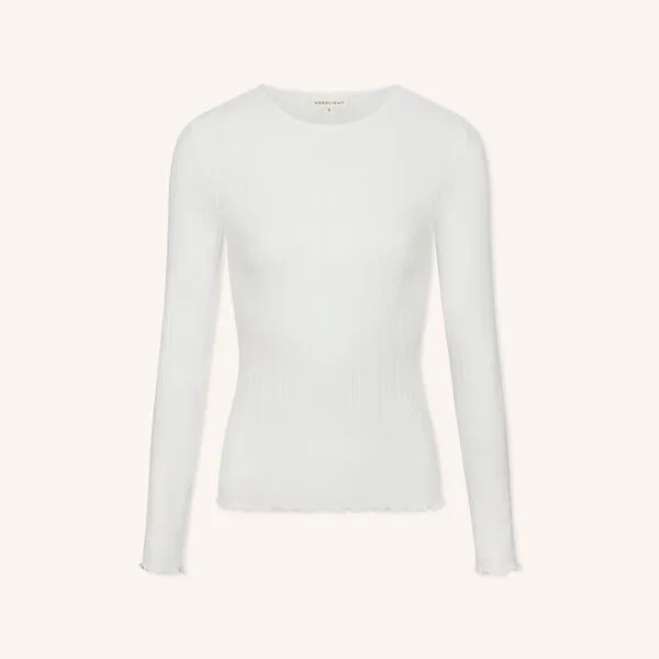 NORDLICHT NORDLICHT Langarmshirt Maja, Weiß, – Produktbild 2 von 4