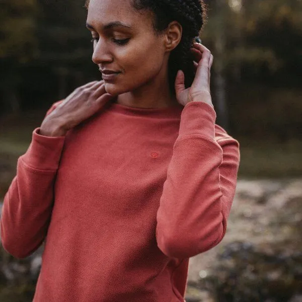 NORDLICHT NORDLICHT Sweater Sanna aus 100% Bio-Baumwolle, Rot, – Produktbild 2 von 4