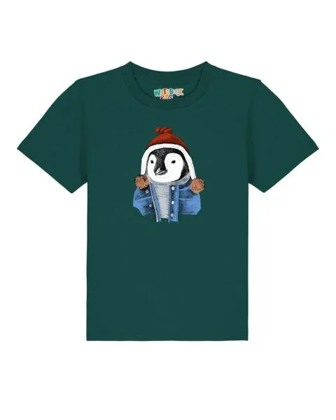 watabout.kids watabout.kids T-Shirt Kinder Pinguin, Glazed green, – Produktbild 1 von 2