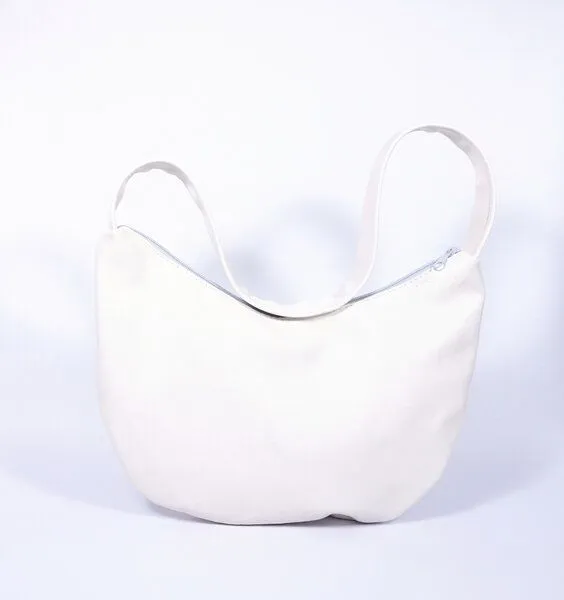 monday market monday market Handtasche Tilda aus pflanzlich gegerbtem Büffel-Leder, Weiß, – Produktbild 1 von 4