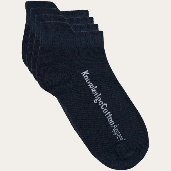 KnowledgeCotton Apparel KnowledgeCotton Apparel 2-Pack Socken FOOTIE mit Bio-Baumwolle, Blau (total eclipse), – Produktbild 1 von 2