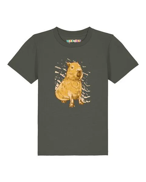 watabout.kids watabout.kids T-Shirt Kinder Capybara, Khaki, – Produktbild 1 von 2