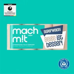 mach m!t mach m!t Superweiches Toilettenpapier 3-lagig - 150 Blatt - PURE – Produktbild 1 von 1