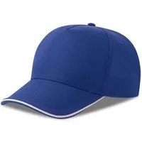 Atlantis Headwear Atlantis Headwear Atlantis Cap Basecap Kappe Recy Five Pipe Cappy zweifarbig, Royal/weiss, – Produktbild 1 von 1