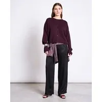 JAN N JUNE JAN N JUNE Strickjacke ASAS GOTS, Cherry lacquer, – Produktbild 1 von 1