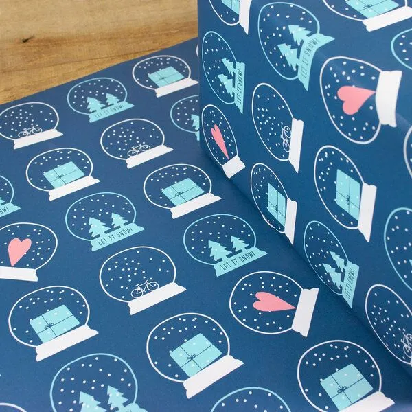 Bow & Hummingbird Bow & Hummingbird Geschenkpapier Let it snow! – Produktbild 2 von 4