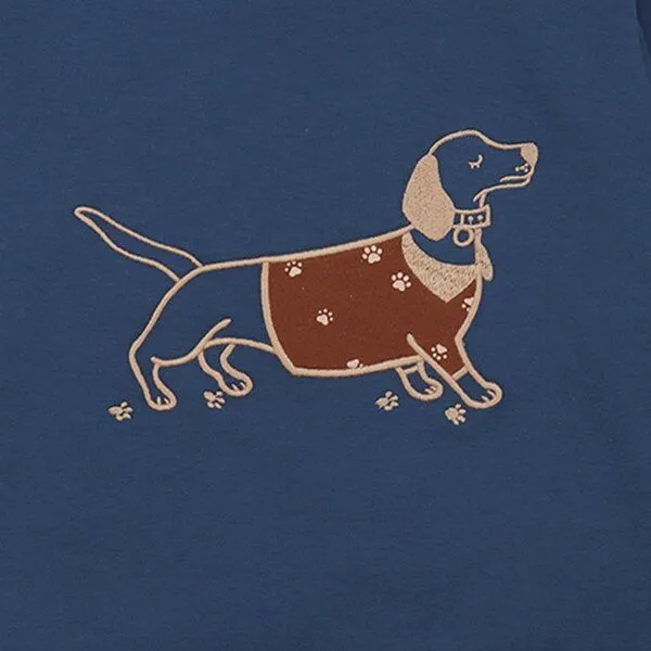 Walkiddy Walkiddy Kinder Sweatshirt GOTS zertifiziert Bio-Baumwolle, Hunde-Motiv, Blau, – Produktbild 3 von 3