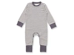 Sense Organics Sense Organics Baby und Kinder Schlafanzug mit Umschlagbündchen anthrazit Gr. 62/68 (3-6 Monate) – Produktbild 1 von 1