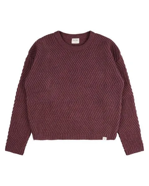 MATONA Matona Gestrickter Wollpullover für Kinder / Round Neck Sweater, Berry, – Produktbild 4 von 4