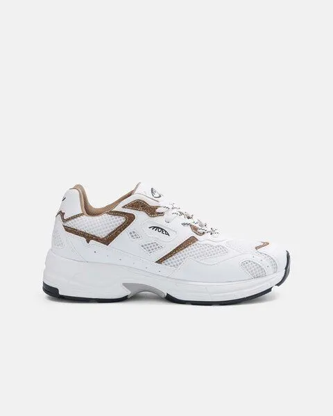 MoEa MoEa Sneakers Rush - White & Brown - Palm, Brown, – Produktbild 1 von 4