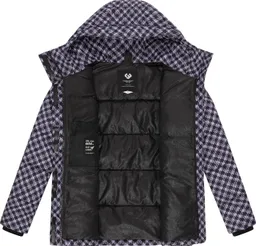 ragwear ragwear Steppjacke Wikesh Print Wasserdichte Damen Winterjacke mit Hahnentritt-Muster – Produktbild 1 von 1